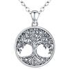 Friggem Collana Albero della Vita per Donna, Ciondolo Albero della Vita, Collana Nodo Celtico in Argento Sterling 925, Compleanno Gioielli Regali per Donna Ragazza Mamma Moglie Fidanzata