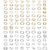 Milacolato Anelli da donna in argento e oro, 104 pezzi, anelli da falange minimalisti regolabili, stile vintage, impilabili, anelli aperti per ragazze