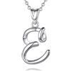 EUDORA Harmony Ball Collana Iniziale Argento Sterling 925 26 Lettere dell'Alfabeto Ciondolo Personalizzato Nome Gioielli Collane Regali per Donne Ragazze Festa della Mamma, Catena 45 cm