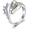 YFN Anello Drago Argento Sterling Anello Drago Regolabile Gioielli Dragon Regalo per Donna Uomo