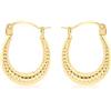 Carissima Orecchini creoli con motivo da donna in oro giallo 9 ct