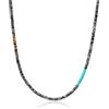 COAI Collana Unisex con Perline Heishi di Pietre Naturali Dure Semi-preziose