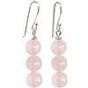 Treasure Bay TreasureBay - Orecchini pendenti naturali con gemme fatte a mano per donne e ragazze, in argento Sterling 925 con gancio, Quarzo