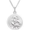 Alexander Castle ciondolo San Cristoforo reversibile Argento sterling con collana 46cm e scatola regalo - 16mm