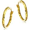 Miore Orecchini Donna Cerchio Oro Giallo 18 Kt / 750