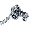 Miniblings Tractor Collana in Argento - Gioielli di Moda a Mano Ho Ciondolo Catena Lunghezza: 45cm - Farm Auto Contadino