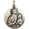 I G J Medaglietta Sant'Anna In Argento 925-925 Sterling Silver Saint Ann Medal