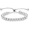 Diamond Treats Bracciale da Donna in Argento, Bracciale a Palline in Argento Sterling 925 dal Design Italiano e alla Moda. Questo Bracciale da Donna Regolabile è Il Regalo Perfetto per Le Donne.