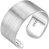 PROSILVER Anello Argento 925, Anello Aperto Personalizzabile per Donna Uomo, Larghezza 5/10/15 mm, Taglia Regolabile da 12-27, Fede Nuziale Fidanzamento Anniversario