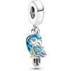 LaMenars Ciondoli a forma di pappagallo per bracciali Ciondoli con perline in argento sterling 925 con Cubic Happy Birthday Anniversary Gioielli Regali per Donne Ragazze Moglie