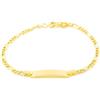 Monde Petit Braccialetto figaro - oro giallo 18k (750) - Scatola Regalo - Certificato di garanzia