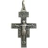 I G J Croce di San Damiano in Argento 925 millesimi - 925 Sterling Silver Saint Damiano Crucifix
