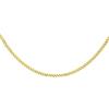 CARISSIMA Collana da Donna in Oro Giallo 9 ct, Catena Groumette a Taglio Diamante da 0,8 mm, Lunghezza 51 cm