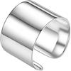 PROSILVER Anello Argento 925, Anello Aperto Personalizzabile per Donna Uomo, Larghezza 5/10/15 mm, Taglia Regolabile da 12-27, Fede Nuziale Fidanzamento Anniversario