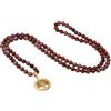 COAI Collana Rosario Mala 108 Perle di Agata Portoghese con Ciondolo Albero della Vita in Acciaio Inox, Collana Fatta a Mano