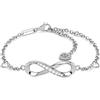 SERASAR Bracciale Donna Infinito Argento Acciaio 316L Impermeabile Elegante