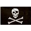 Klicnow -Bandiera in stile pirata Jolly Roger (con benda sull'occhio), misure: 1,5 x 0,9 m Confezione originale Black