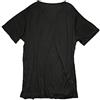 LSHARON T-shirt da uomo a maniche corte con scollo rotondo in 100% seta di gelso, bianco, L