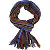 Rotfuchs Sciarpa sciarpa in maglia strisce raschelschal alla moda multicolore 100% lana (Merino) R-623