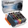 alphaink 5 Cartucce Compatibili con HP 364XL per Photosmart 5510 5520 5522 5524 6520 7520 b8550 b209a b110a c309 3520 Officejet 4620 4622 4610 Deskjet 3070A 3520 (2 Nero 1 Ciano 1 Magenta 1 Giallo)