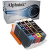 Alphaink 4 Cartucce Compatibili con HP 364XL per Photosmart 5510 5520 5522 5524 6520 7520 b8550 b209a b110a c309 3520 Officejet 4620 4622 4610 Deskjet 3070A 3520 (1 Nero 1 Ciano 1 Magenta 1 Giallo)