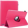 Cadorabo Custodia per tablet compatibile con Alcatel 3T (10 Pollici) in ROSA - Custodia protettiva in pelle sintetica con funzione di supporto - Custodia a 360 gradi con elastico