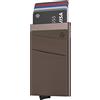 VULKIT Porta Carte di Credito Schermato Pop-Up Portafoglio Sottile Uomo o Donne in Alluminio Rigido con Tasca Negozi Carte e Banconote, Grigio Nichel