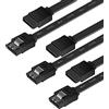 BENFEI - Cavo SATA III, confezione da 3 cavi SATA III, 6 Gbps, cavo dati HDD SDD dritto con chiusura di bloccaggio, 45,7 cm, per hard disk SATA, SSD, driver CD, masterizzatore CD, colore: nero