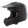 protectWEAR Casco Moto, casco Motocross, casco Enduro nero opaco H610-MS - M