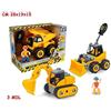 TEOREMA Cantiere Smonta E Rimonta 3 Ass Giocattolo Mezzi Lavoro, Multicolore