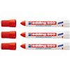 Edding Marcatore a cera 950, uso industriale, 10 mm | (3 Marcatori, rosso)