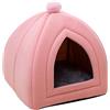 SM SunniMix Casetta per Gatti, Casette per cani, Cuccia Gatto Interno, presenta un letto simile a una grotta, universale in tutte le stagioni, Rosa