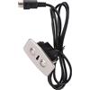 Haofy Interruttore sedile, poltrona elettrica Controller per divano, interruttore a 2 pulsanti Interruttore a pulsante con controllo remoto interruttore a pulsante con doppio USB