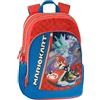 Franco Cosimo Panini Mario Kart - Zaino Scuola Ufficiale, Zaino Bambini, 2 Ampi Spazi Centrali, Tasche Frontali e Laterali, Spallacci Regolabili e Imbottiti, Schienale Imbottito, 32x43Hx23 cm, Rosso e Blu