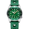 SOTAG Steeldive SD1979 Bracciale in acciaio inossidabile Immersione Orologi da uomo Quadrante blu 200M Impermeabile NH35 Orologio da immersione meccanico automatico, gomma verde