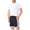 Champion Legacy Authentic Pants Soft Mesh Tape Logo Bermuda Bermuda, Uomo ,Nero Bianco, XXL