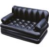 Bestway 75054 Divano Multifunzione, 188 x 152 x 64 cm, PVC, Nero, 74 x 60 x 25 inch