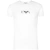 Emporio Armani Essential Monogram 2-pack T-shirt With Crew Neck, Maglietta Uomo, Bianco, S