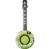 W WIDMANN MILANO Party Fashion - Banjo gonfiabile, 100 cm, chitarra, musicista, cantante, flower power, accessorio hippy