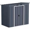 Duramax Eco Tetto da Giardino in Metallo zincato a Caldo, 6 x 4 Pent Roof, Anthracite