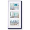 walther design Cornice Blu 3X 15x20 cm Galleria con passe-partout, New Lifestyle Cornice plastica KV320L