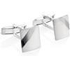 STERLL Gemelli Da Uomo In Argento 925 Con Design A Strisce Ossidate Confezione Regalo