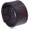 ZENSE - Bracciale biker in pelle regolabile ZB0326