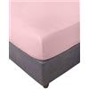 Miracle Home. Lenzuolo con Angoli Elasticizzati, Morbido e Confortevole, 50% Cotone 50% Poliestere, Rosa. 160 x 200 x 30