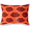 BonaMaison Arancio-Bordeaux Fodera per Cuscino Cotone e Copricuscini Federa per Divano Casa Soggiorno Camera da Letto Decorazione Interni ed Esterni, 45x60 Cm - Progettata e Prodotta in Turchia