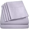 Sweet Home Collection Queen Sheets - Set di 6 lenzuola per letto queen size, collezione 1500 Supreme, in microfibra spazzolata, con tasche profonde, 2 federe extra, colore: lilla