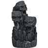 Nemesis Now Bruciatore di incenso a torre con teschio, 17,5 cm, in resina, colore: