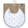 Interbaby Confezione da 2 bavaglini rotondi Bodocks in blu e grigio