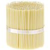 Danilovo 200 candele di cera d'api bianche - candele ortodosse per preghiera, rituali, decorazione da tavolo matrimonio - atossiche, N100, altezza: 16 cm, Ø 5,7 mm