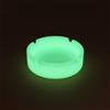 SEMINISMAR Posacenere in Silicone,Posacenere fluorescente luminoso,silicone morbido infrangibile rotondo fluo brilla al buio,Posacenere Antiaderente in Gomma Siliconica,Posacenere Antivento